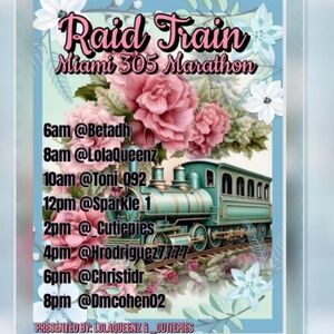 Miami 305 style Raid Train share show anything goes let's go